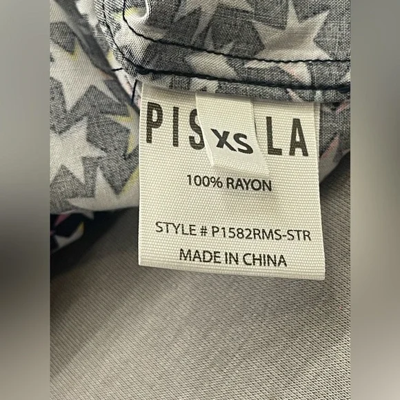 Pistola wrap dress star pattern navy background XS - Picture 6 of 8